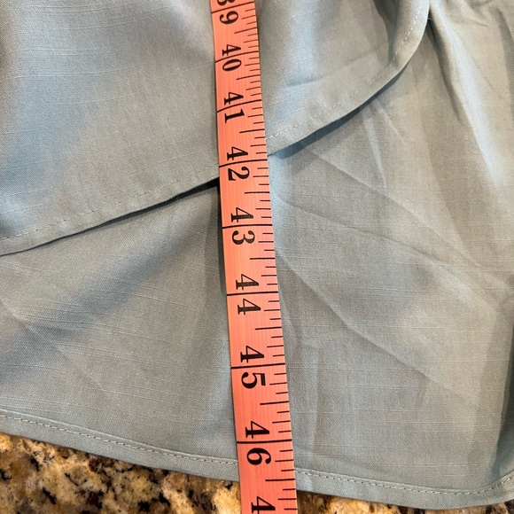 ANNABELLA  DRESS IN DUSTY BLUE SIZES S, M, L. M measurements are in the picture. - Picture 9 of 16